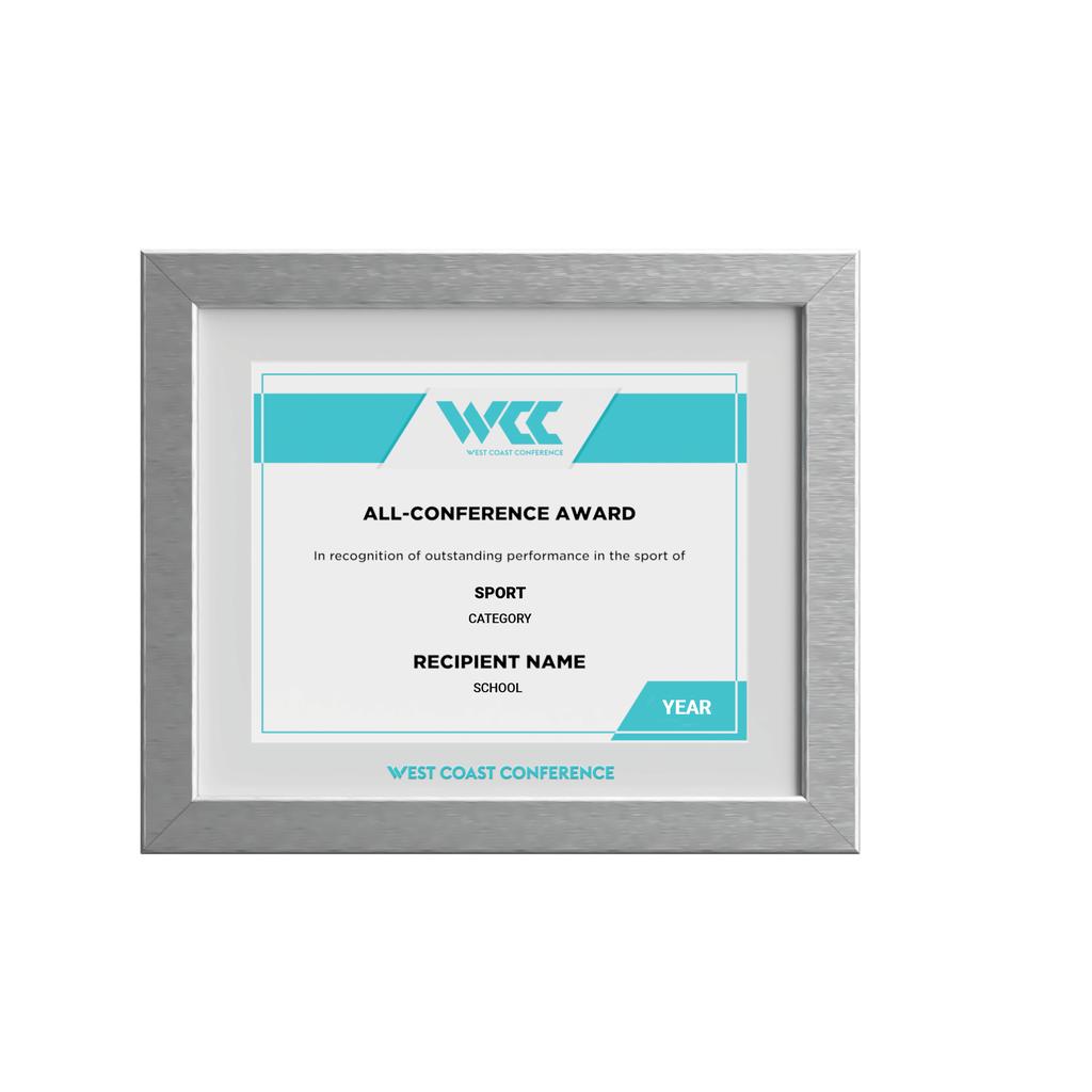 CONF-WCC WCC-6A Certificate / Frame